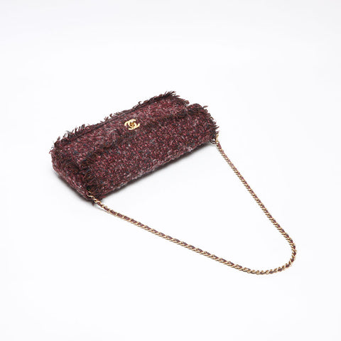 シャネル CHANEL 7番台 ツイード チェーン ショルダーバッグ マルチカラー WS13542