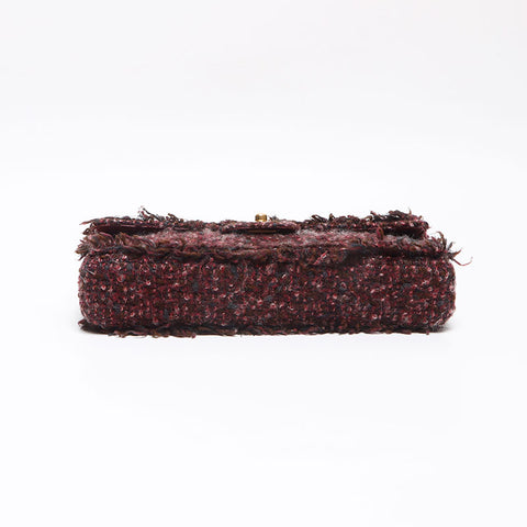 CHANEL No. 7 Tweed Chain Shoulder Bag multicolor WS13542