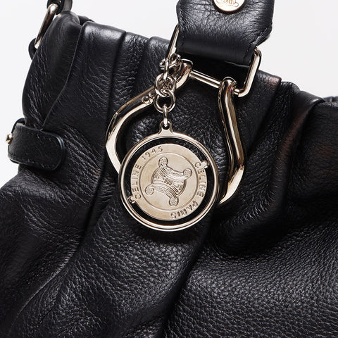 セリーヌ CELINE ピロー 2WAY ショルダー ハンドバッグ ブラック WS13543