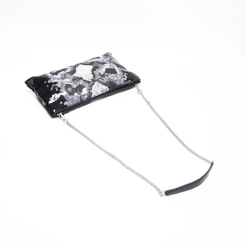 Miu Miu Chain sequin clutch bag Shoulder Bag black WS13545