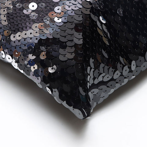 Miu Miu Chain Pailletten-Clutch Schultertasche schwarz WS13545
