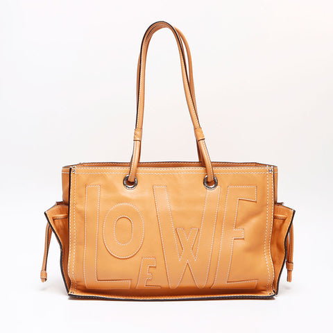 ロエベ LOEWE アナグラム ショッパートート トートバッグ ベージュ WS13546