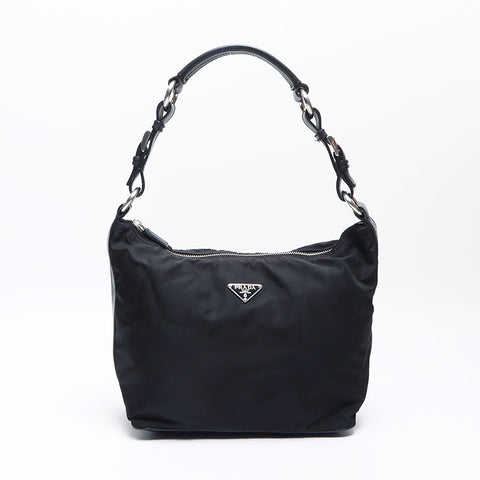 プラダ PRADA トライアングルロゴ ナイロン ショルダーバッグ ブラック WS13551