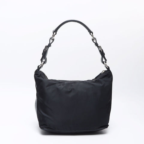 プラダ PRADA トライアングルロゴ ナイロン ショルダーバッグ ブラック WS13551