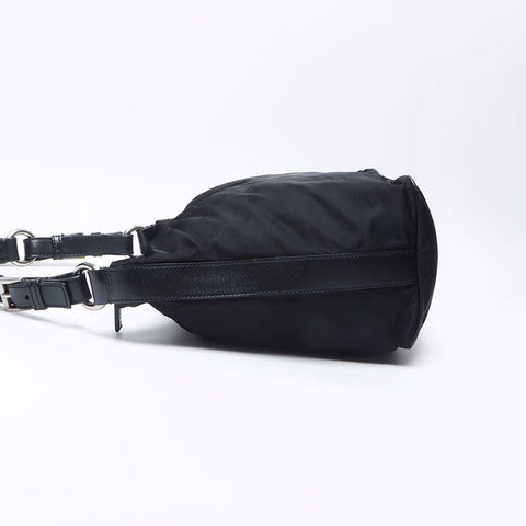 プラダ PRADA トライアングルロゴ ナイロン ショルダーバッグ ブラック WS13551