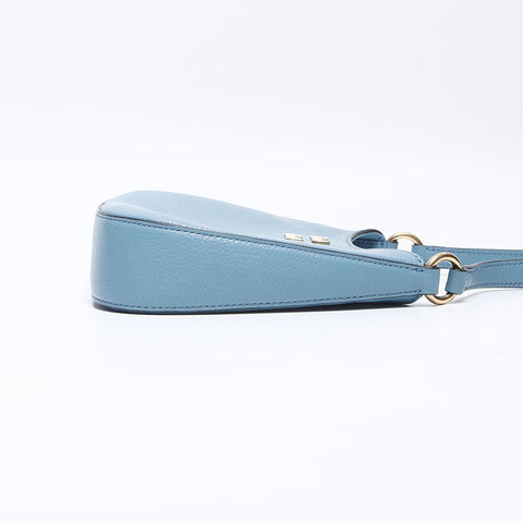 ミュウ ミュウ Miu Miu マドラス レザー ミニ ショルダーバッグ ブルー WS13552