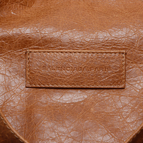 BALENCIAGA Leather studded waist bag Shoulder Bag Brown WS13553