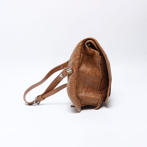 BALENCIAGA Leather studded waist bag Shoulder Bag Brown WS13553