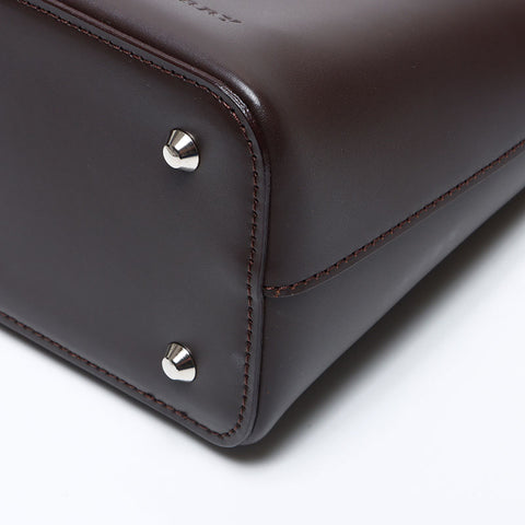 BURBERRY Leather Hobo One Belt Shoulder Bag Brown WS13554