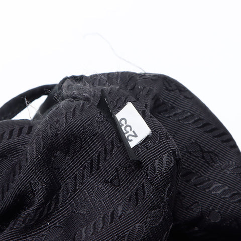 PRADA Triangle Logo Nylon Studs Mini Drawstring Bag Studs Shoulder Bag black WS13560