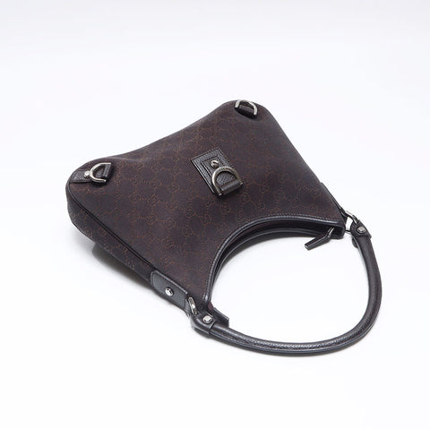 グッチ GUCCI GGキャンバス ホーボー ショルダーバッグ ブラウン WS13562