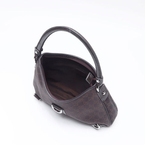 グッチ GUCCI GGキャンバス ホーボー ショルダーバッグ ブラウン WS13562