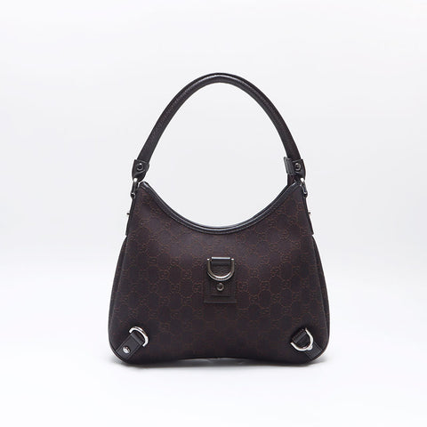 グッチ GUCCI GGキャンバス ホーボー ショルダーバッグ ブラウン WS13562