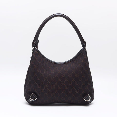 グッチ GUCCI GGキャンバス ホーボー ショルダーバッグ ブラウン WS13562