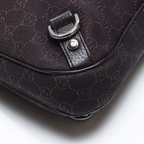 グッチ GUCCI GGキャンバス ホーボー ショルダーバッグ ブラウン WS13562