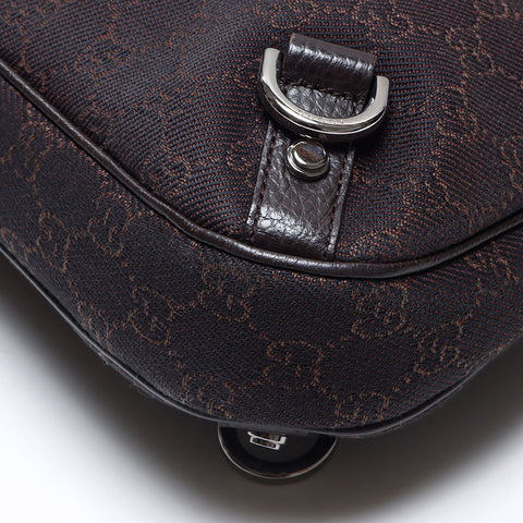 グッチ GUCCI GGキャンバス ホーボー ショルダーバッグ ブラウン WS13562