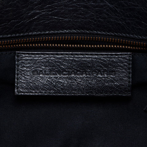 BALENCIAGA leather Shoulder Bag black WS13565