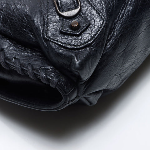 BALENCIAGA leather Shoulder Bag black WS13565