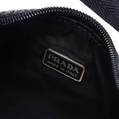 プラダ PRADA ウール ハンドバッグ グレー WS13566