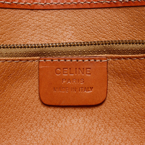 セリーヌ CELINE マカダム PVC バケットバッグ ショルダーバッグ ブラウン WS13570