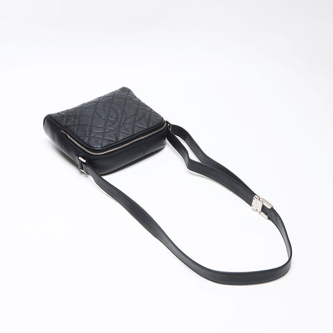 CHANEL Caviar Skin COCO Mark 12 series 2008-2009 Shoulder Bag black WS13571