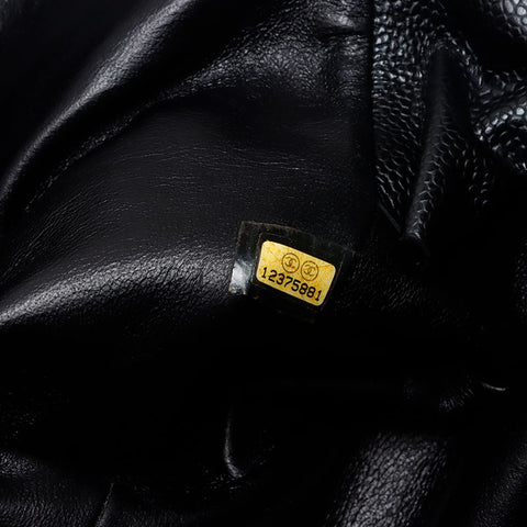 シャネル CHANEL キャビアスキン ココマーク 12番台 2008-2009 ショルダーバッグ ブラック WS13571