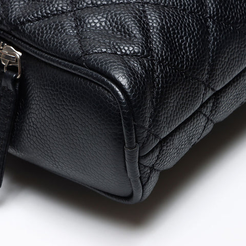 シャネル CHANEL キャビアスキン ココマーク 12番台 2008-2009 ショルダーバッグ ブラック WS13571