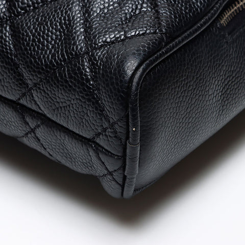 CHANEL Caviar Skin COCO Mark 12 series 2008-2009 Shoulder Bag black WS13571