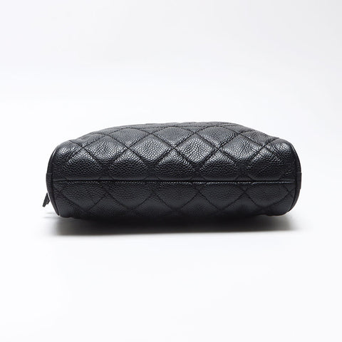 CHANEL Caviar Skin COCO Mark 12 series 2008-2009 Shoulder Bag black WS13571