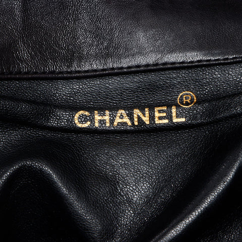 シャネル CHANEL 3番台 マトラッセ ラムスキン チェーン 1994-1999 リュック・デイパック ブラック WS13572