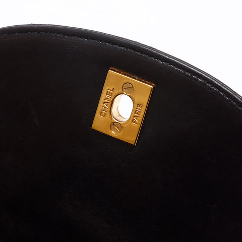 シャネル CHANEL 3番台 マトラッセ ラムスキン チェーン 1994-1999 リュック・デイパック ブラック WS13572
