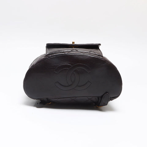 シャネル CHANEL 3番台 マトラッセ ラムスキン チェーン 1994-1999 リュック・デイパック ブラック WS13572