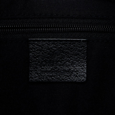 GUCCI Leather 115003 Shoulder Bag black WS13573