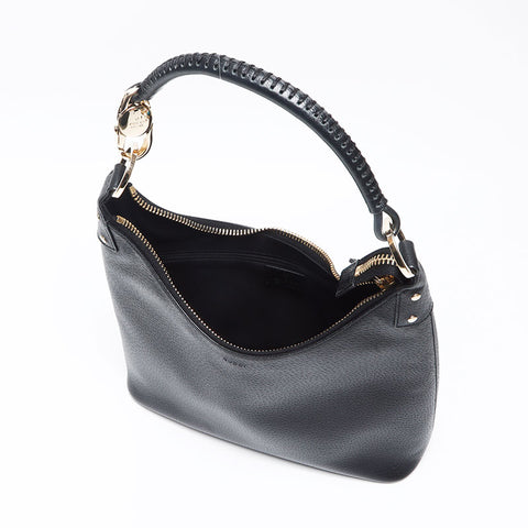 GUCCI Leather 115003 Shoulder Bag black WS13573