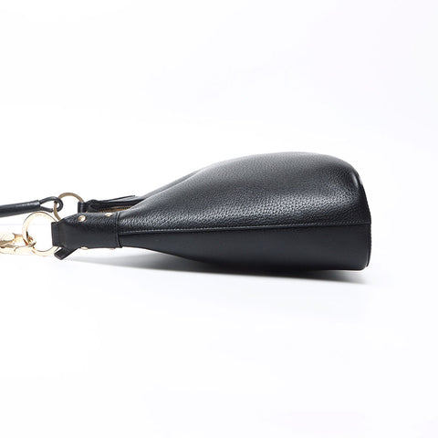 GUCCI Leather 115003 Shoulder Bag black WS13573