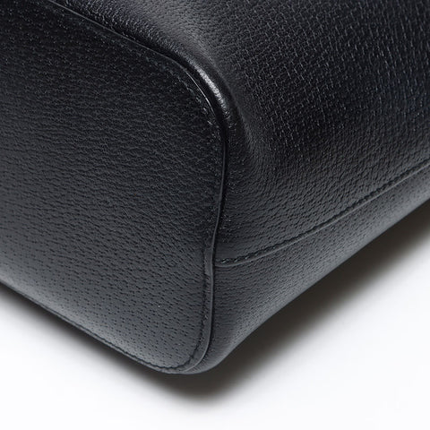 GUCCI Leather 115003 Shoulder Bag black WS13573