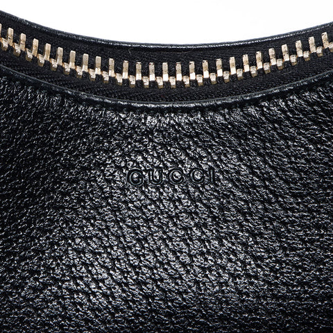 GUCCI Leather 115003 Shoulder Bag black WS13573