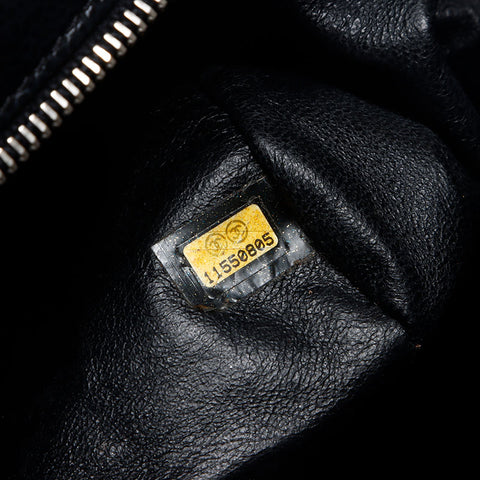 シャネル CHANEL 11番台 ミニボストン キャボアスキン ココマーク 2007-2008 ハンドバッグ ブラック WS13575