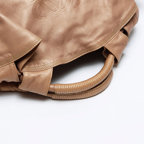 ロエベ LOEWE ナッパ アイレ アナグラム ハンドバッグ ゴールド WS13579
