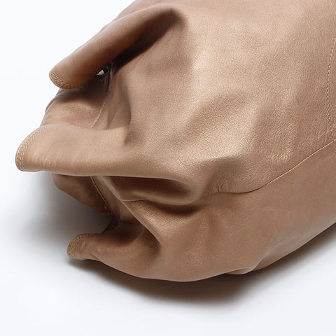 ロエベ LOEWE ナッパ アイレ アナグラム ハンドバッグ ゴールド WS13579