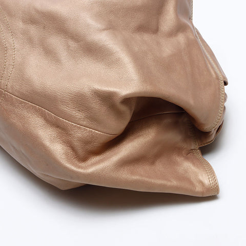 ロエベ LOEWE ナッパ アイレ アナグラム ハンドバッグ ゴールド WS13579