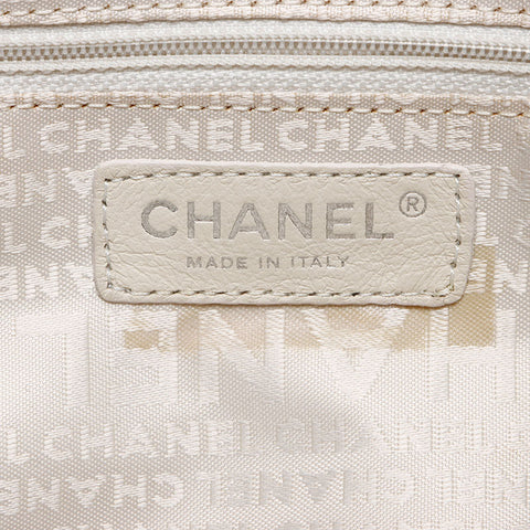 シャネル CHANEL ラフィア×ラムレザー ロゴ ミニ ボストンバッグ 9番台 2004-2005 ショルダーバッグ ベージュグリーン WS13583