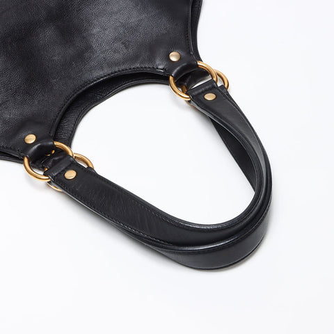 イヴ・サンローラン YVES SAINT LAURENT レザー メトロポリス ショルダーバッグ ブラック WS13587