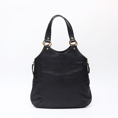イヴ・サンローラン YVES SAINT LAURENT レザー メトロポリス ショルダーバッグ ブラック WS13587