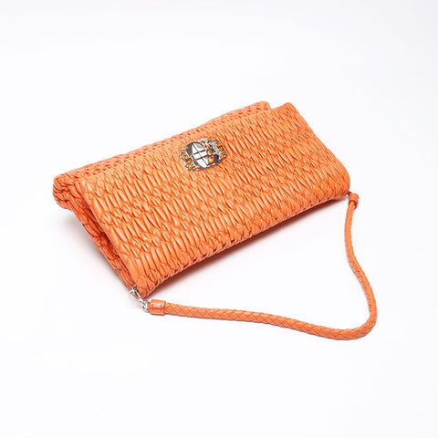 Miu Miu Materasse Shoulder Bag Orange WS13588