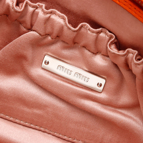 Miu Miu Materasse Shoulder Bag Orange WS13588