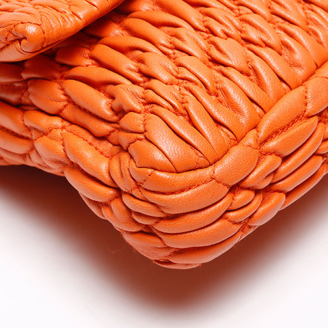 Miu Miu Materasse Shoulder Bag Orange WS13588