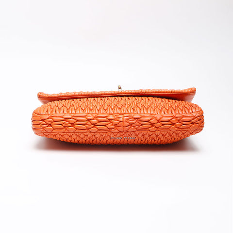 Miu Miu Materasse Shoulder Bag Orange WS13588