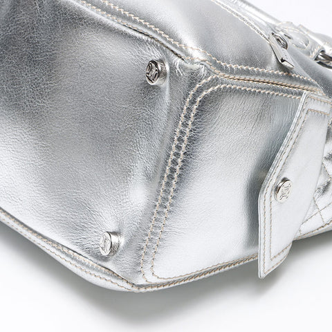 セリーヌ CELINE ブギー ハンドバッグ シルバー WS13589