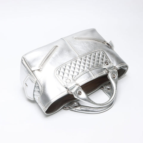 セリーヌ CELINE ブギー ハンドバッグ シルバー WS13589